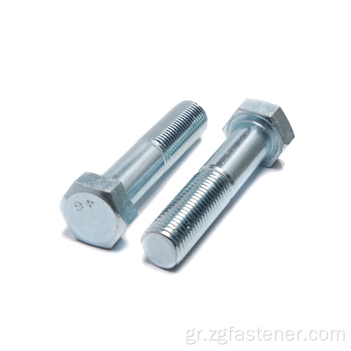 DIN931 Βαθμός 4.8 Χάλυβα Χάλυβα Hex Bolt Blue Half Hex Hex Bolts